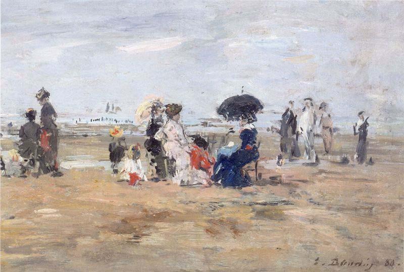 Eugene Boudin Trouville, oil painting image